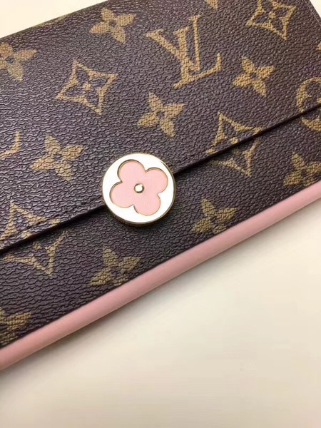 Louis Vuitton Outlet monogram canvas flore wallet 64586 pink