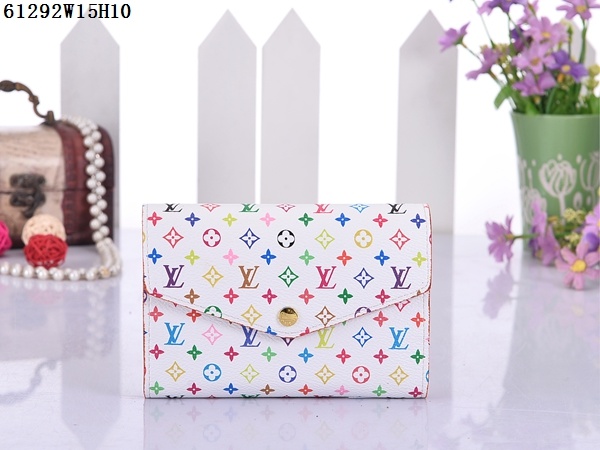 Louis Vuitton Outlet Monogram Multicolore Wallet 61292 White