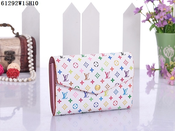 Louis Vuitton Outlet Monogram Multicolore Wallet 61292 White