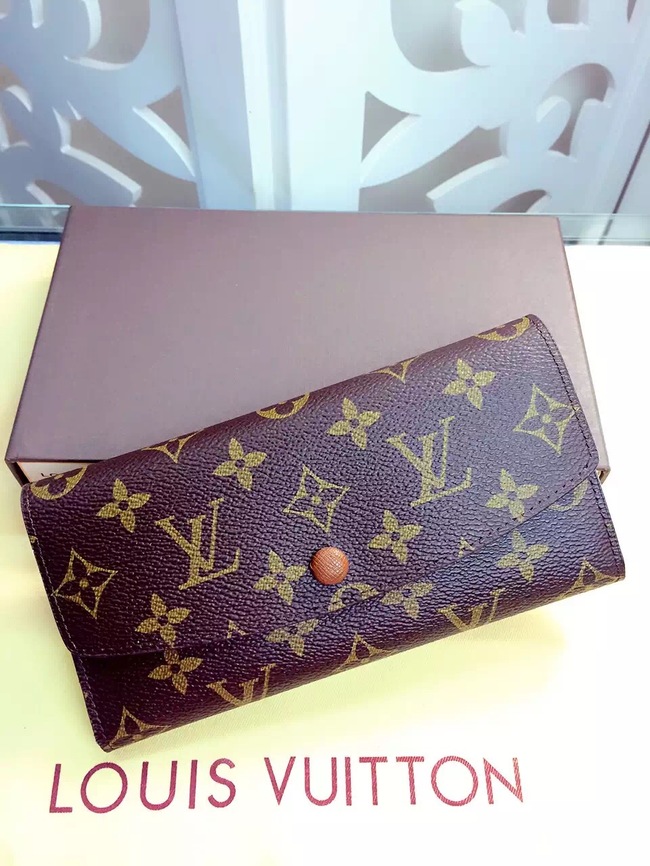 Louis Vuitton Outlet Monogram Canvas Wallet 60136 Brown