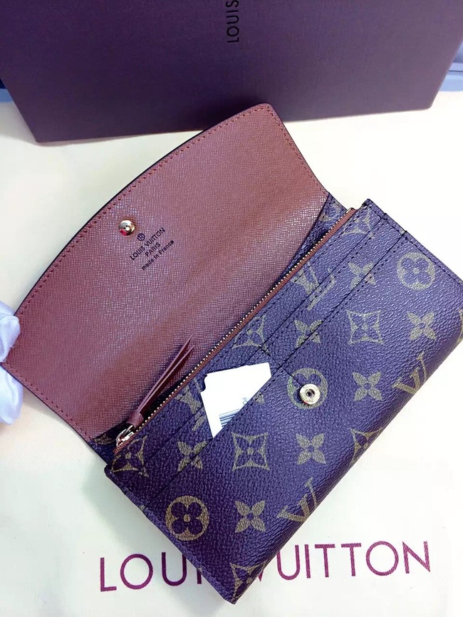 Louis Vuitton Outlet Monogram Canvas Wallet 60136 Brown