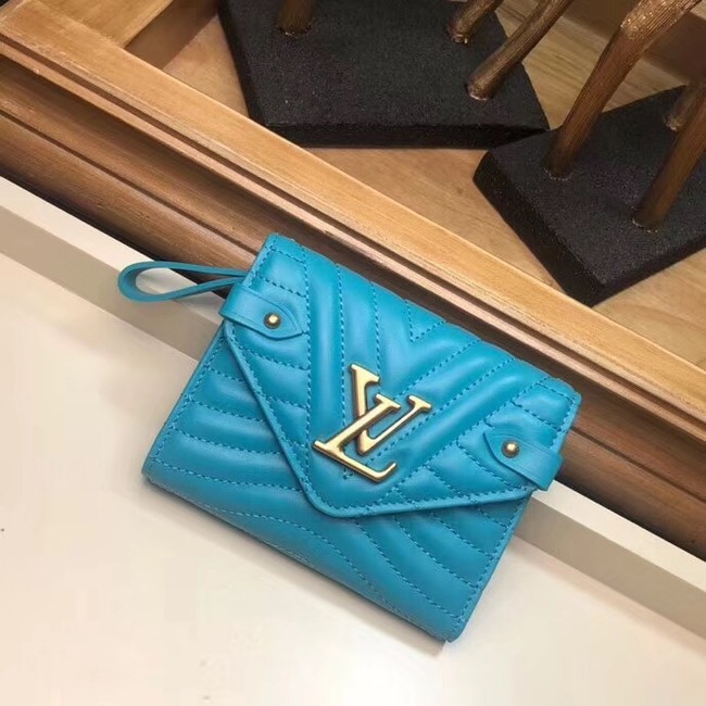 Louis Vuitton Outlet NEW WAVE COMPACT WALLET M63427 blue