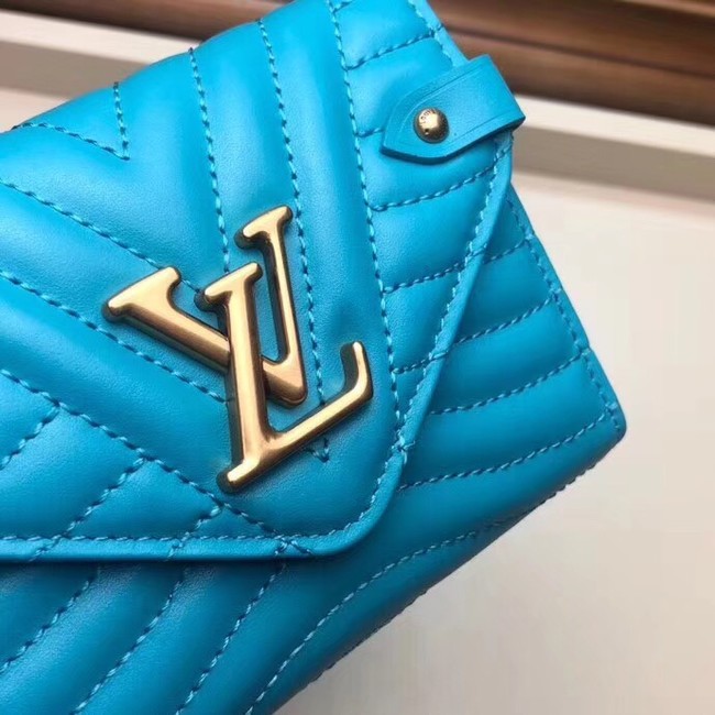 Louis Vuitton Outlet NEW WAVE COMPACT WALLET M63427 blue