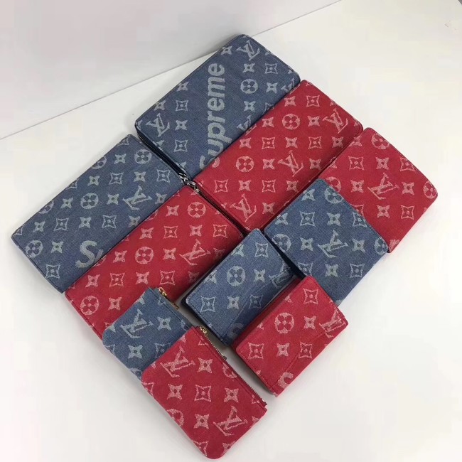 Louis Vuitton Outlet original MULTIPLE WALLET M60895 blue