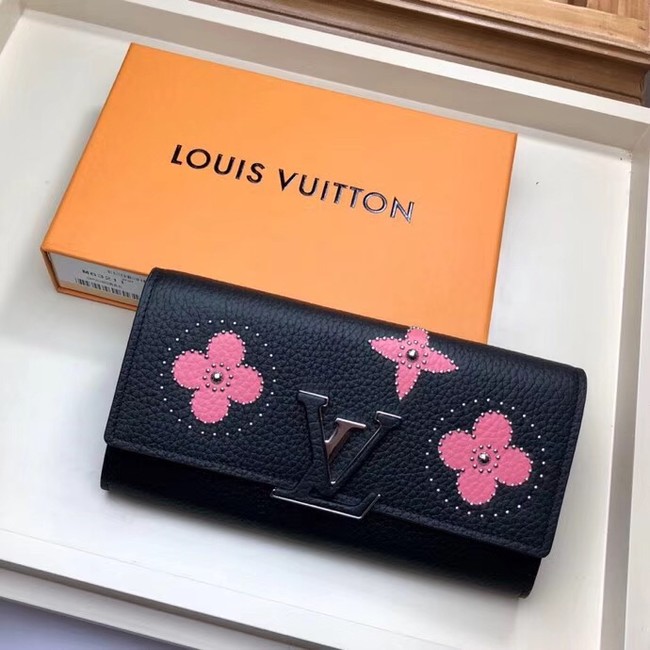 Louis Vuitton Outlet original CAPUCINES WALLET M63211 pink