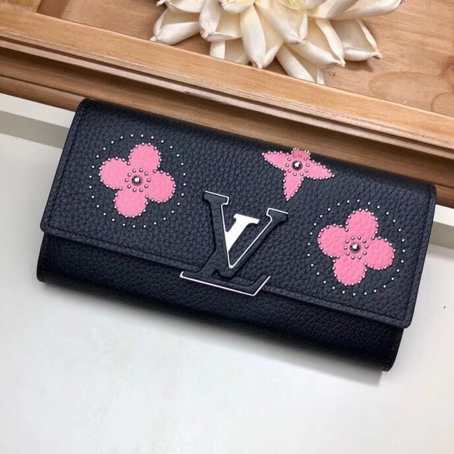 Louis Vuitton Outlet original CAPUCINES WALLET M63211 pink