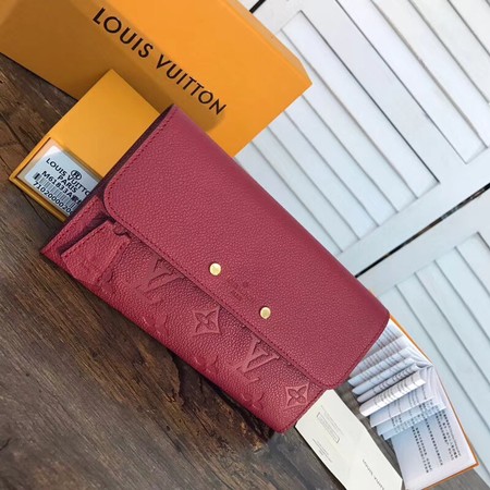 Louis Vuitton Outlet Pont Neuf Monogram Empreinte Wallet M61833 red