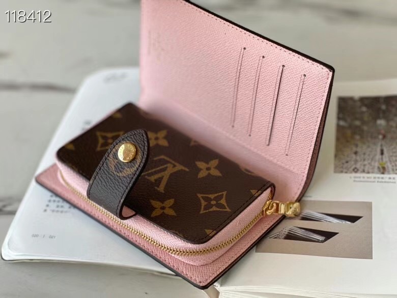 Louis Vuitton Outlet Monogram coated canvas JULIETTE WALLET N60381 pink