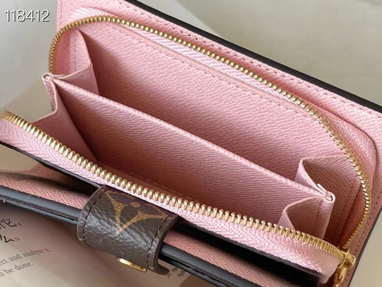 Louis Vuitton Outlet Monogram coated canvas JULIETTE WALLET N60381 pink