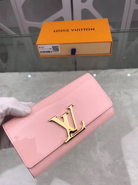 Louis Vuitton Outlet monogram vernis leather wallet M64550 light pink