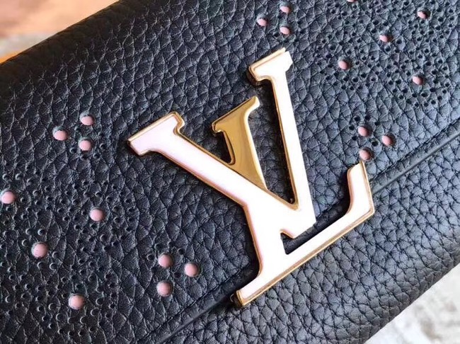 Louis Vuitton Outlet original CAPUCINES WALLET M62556 black