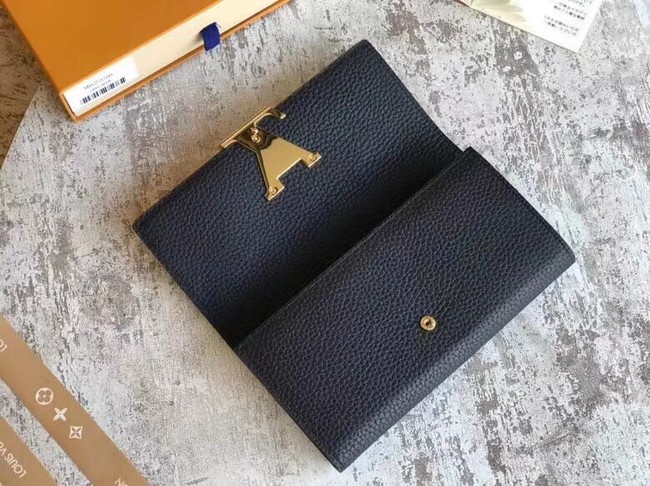 Louis Vuitton Outlet original CAPUCINES WALLET M62556 black