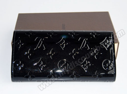 Louis Vuitton Outlet Wallet M93525 Monogram Vernis black