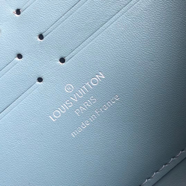 Louis Vuitton Outlet original Iris ZIPPY Wallet M69032 blue