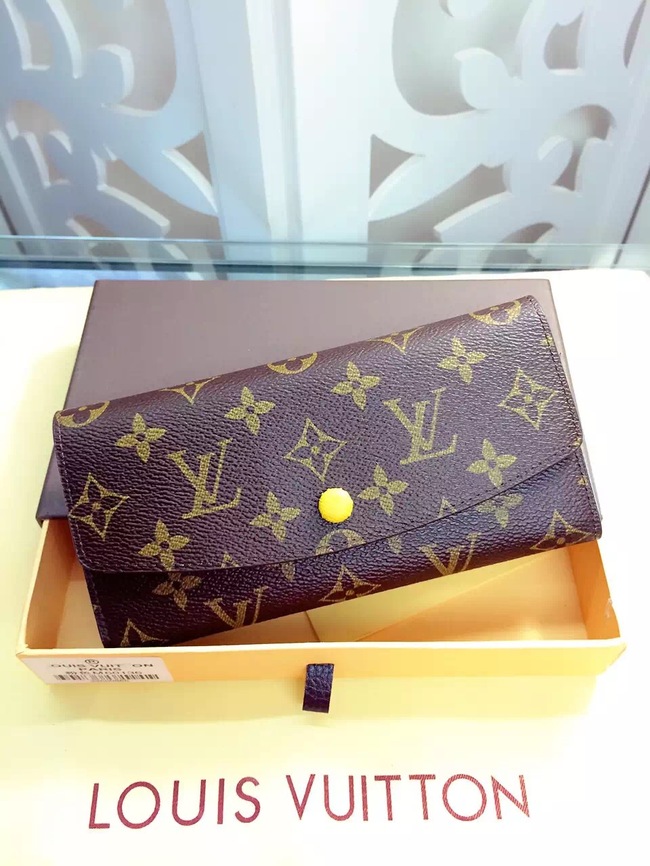 Louis Vuitton Outlet Monogram Canvas Wallet 60136 Yellow