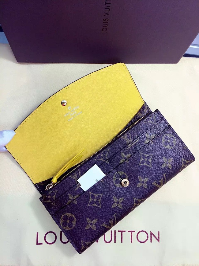 Louis Vuitton Outlet Monogram Canvas Wallet 60136 Yellow