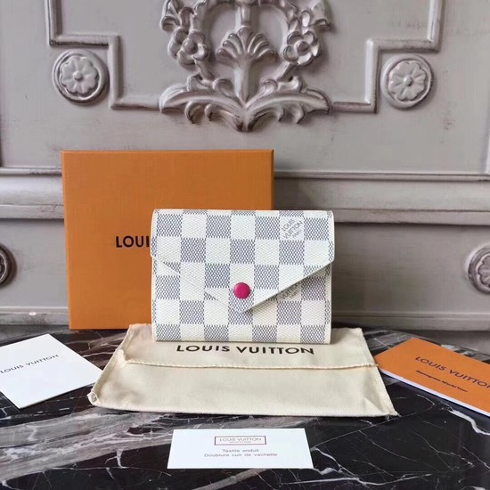 Louis Vuitton Outlet Damier Azur VICTORINE WALLET N64022 rose