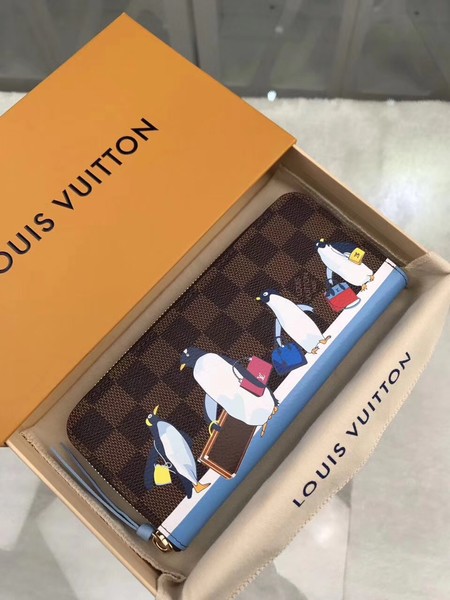 Louis Vuitton Outlet Monogram Canvas wallet N64425 blue