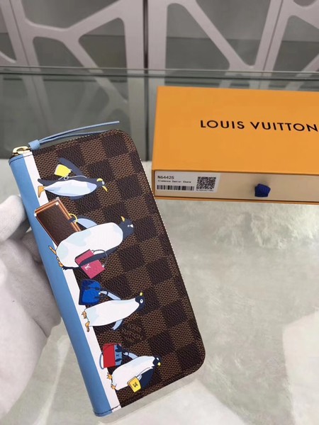 Louis Vuitton Outlet Monogram Canvas wallet N64425 blue