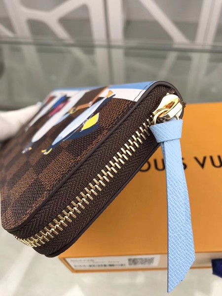 Louis Vuitton Outlet Monogram Canvas wallet N64425 blue