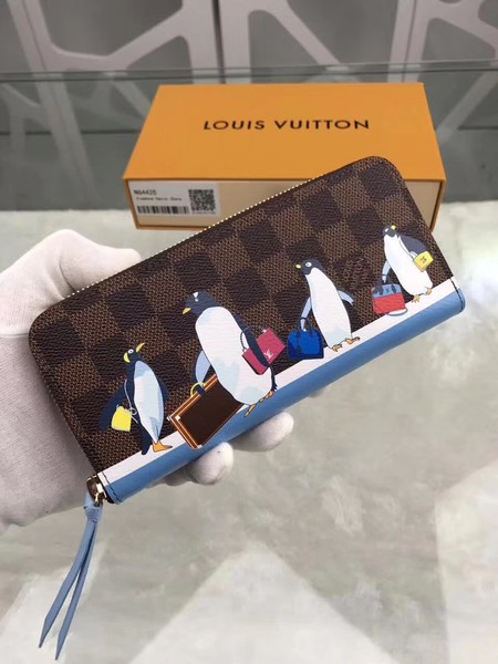 Louis Vuitton Outlet Monogram Canvas wallet N64425 blue