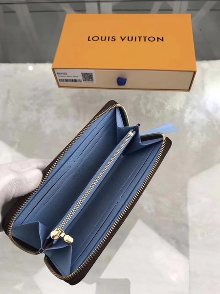 Louis Vuitton Outlet Monogram Canvas wallet N64425 blue