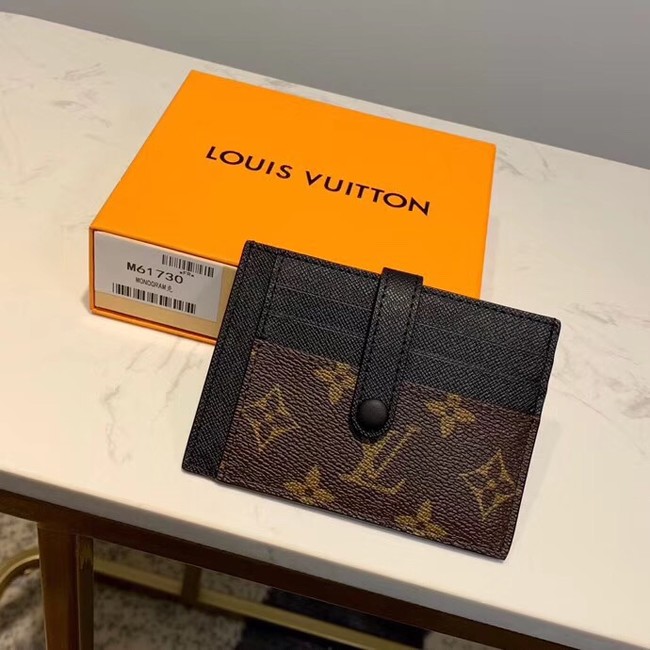 Louis Vuitton Outlet Monogram Canvas Card Holder M61730 Black