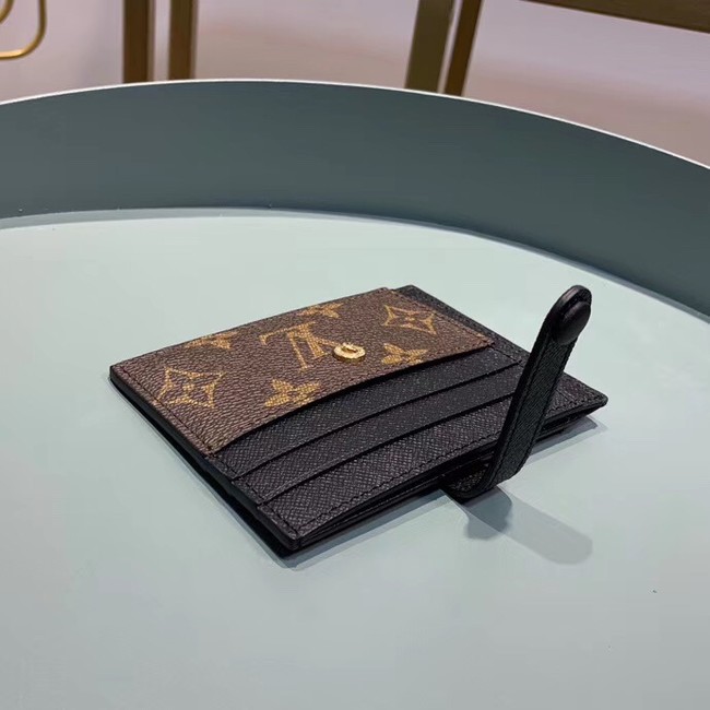 Louis Vuitton Outlet Monogram Canvas Card Holder M61730 Black