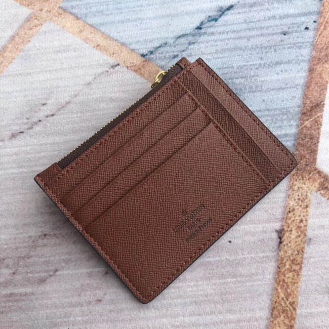 Louis Vuitton Outlet ZIPPED CARD HOLDER M66531 brown