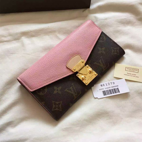 Louis Vuitton Outlet Monogram Canvas Pallas Wallet M61279 Rose Ballerine