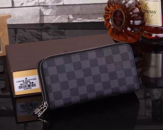 Louis Vuitton Outlet Damier Ebene Canvas Wallet M61723 Black