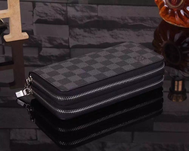 Louis Vuitton Outlet Damier Ebene Canvas Wallet M61723 Black