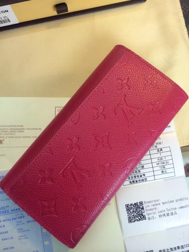 Louis Vuitton Outlet Monogram Empreinte Wallet M61182 Rose