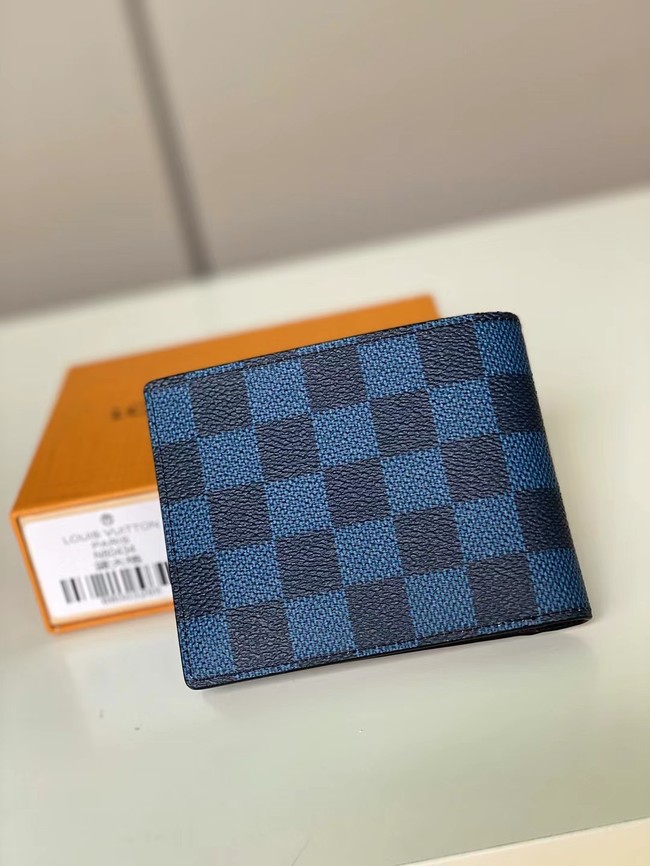 Louis Vuitton Outlet Monogram Canvas Wallet N60434 blue