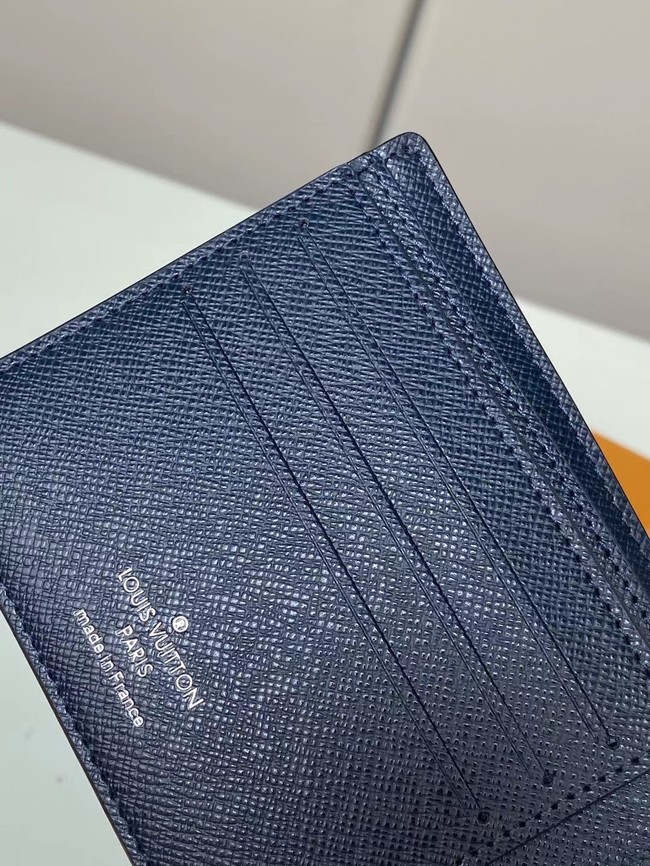 Louis Vuitton Outlet Monogram Canvas Wallet N60434 blue