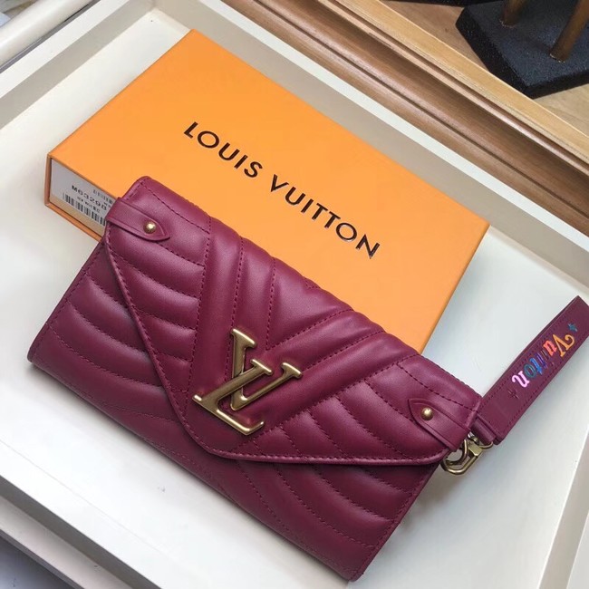 Louis Vuitton Outlet NEW WAVE LONG WALLET M63298 fuchsia