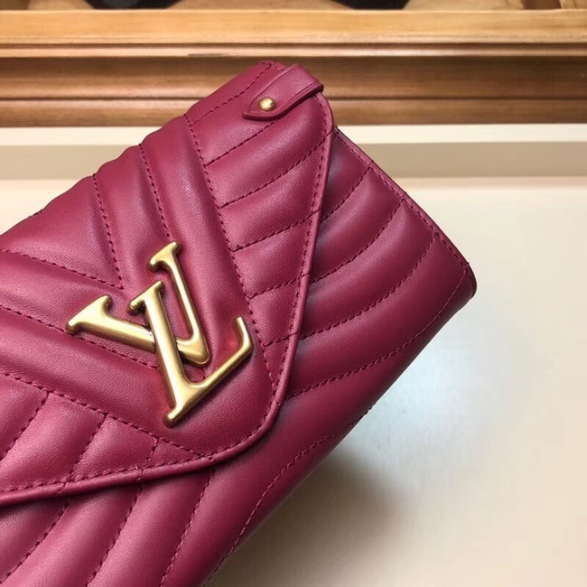 Louis Vuitton Outlet NEW WAVE LONG WALLET M63298 fuchsia