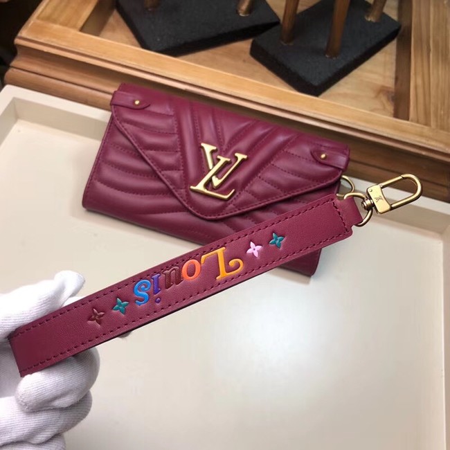 Louis Vuitton Outlet NEW WAVE LONG WALLET M63298 fuchsia