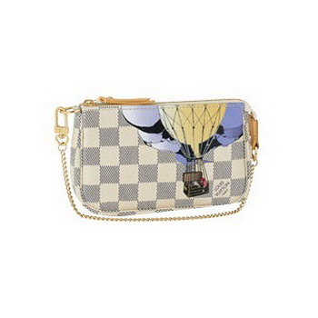 Louis Vuitton Outlet Mini Damier Azur Accessories Pouch N63005