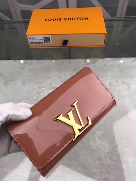 Louis Vuitton Outlet monogram vernis leather wallet M64550 Deep pink