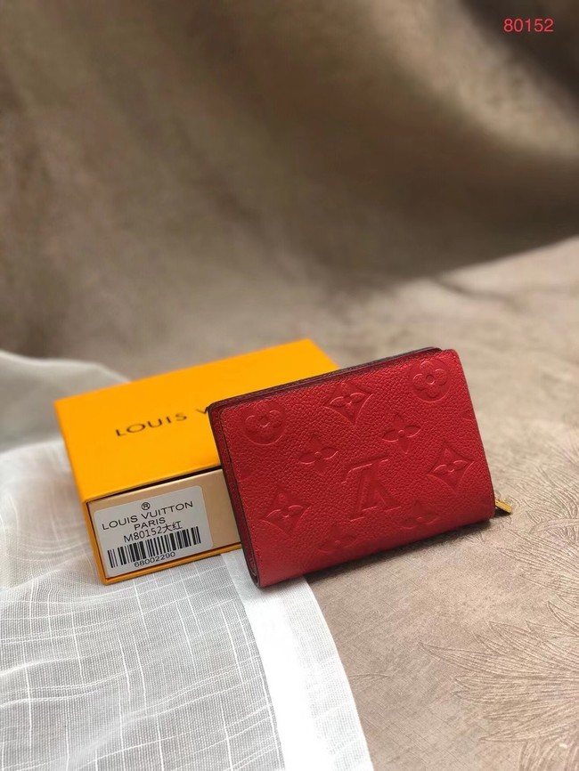 Louis Vuitton Outlet Original Monogram Empreinte CLEA WALLET M80152 red