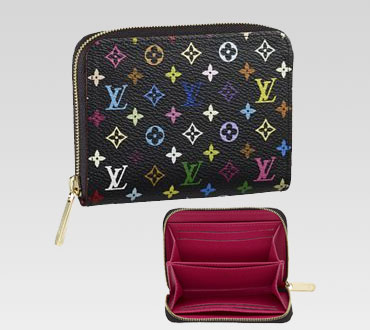 Louis Vuitton Outlet handbag monogram multicolore black zippy coin purse m93740 (grenade lining)