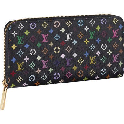 Louis Vuitton Outlet M60275 Monogram Multicolore Zippy Wallet Violet