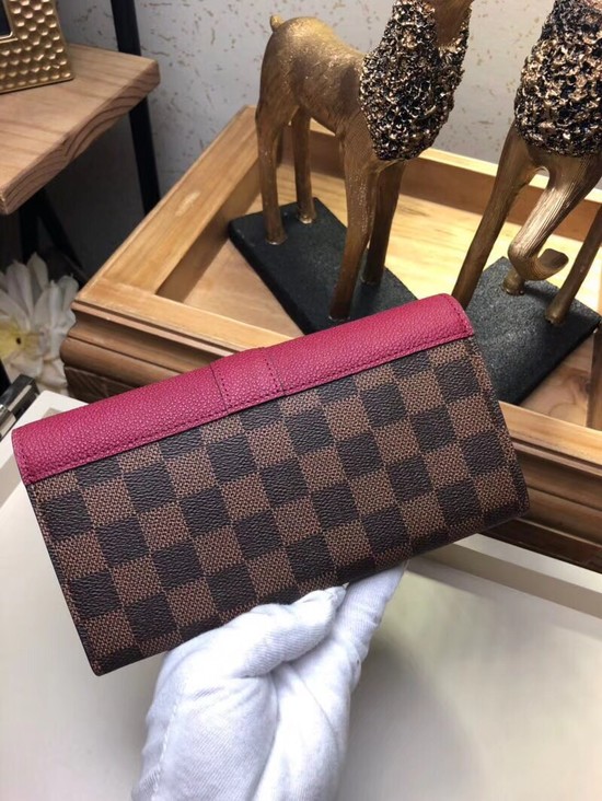 Louis Vuitton Outlet Damier Canvas CLAPTON WALLET N64448 Raisin