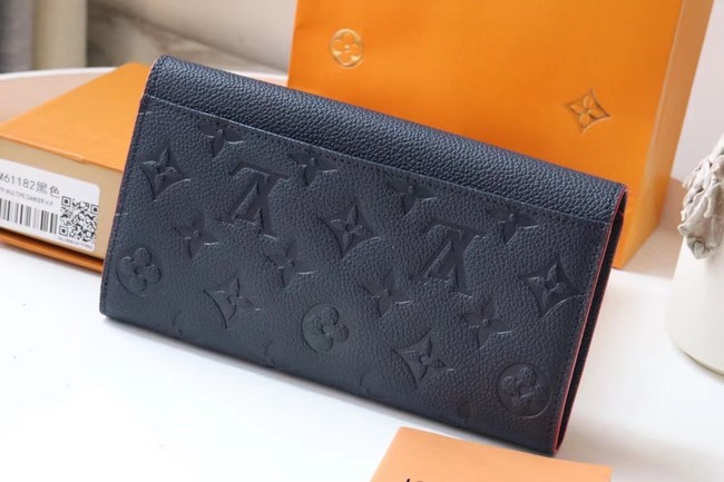 Louis Vuitton Outlet Original Monogram Empreinte Wallet M61182 Navy Blue