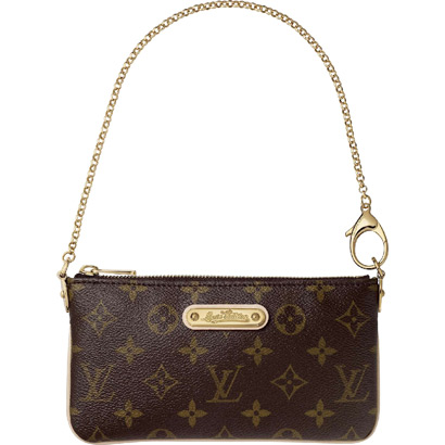 Louis Vuitton Outlet M60094 Monogram Canvas Milla Clutch MM Khaki