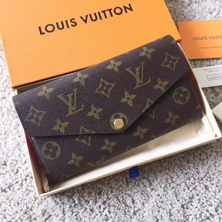 Louis Vuitton Outlet SARAH Monogram Canvas Wallet 60351 rose