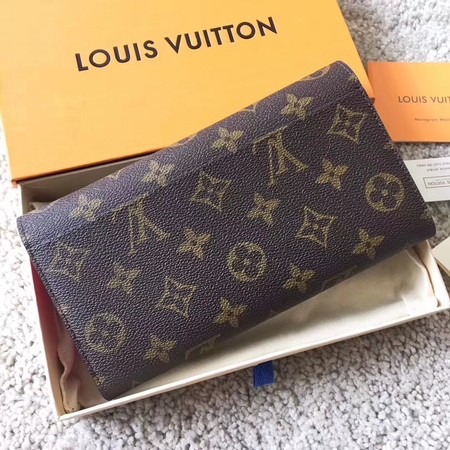 Louis Vuitton Outlet SARAH Monogram Canvas Wallet 60351 rose