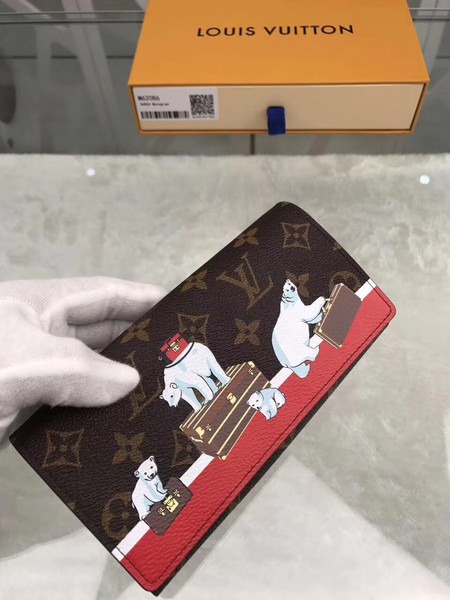 Louis Vuitton Outlet Monogram Canvas wallet 54426 red