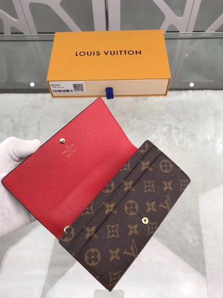 Louis Vuitton Outlet Monogram Canvas wallet 54426 red